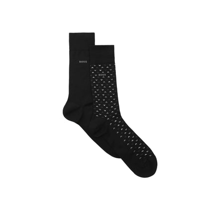 BOSS 2P RS Minipattern MC Sock in Black