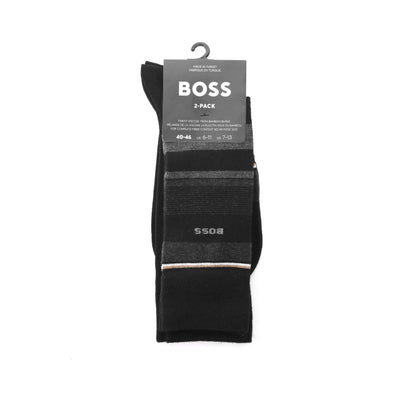 BOSS 2P RS Stripe ViBa Sock in Black Pack