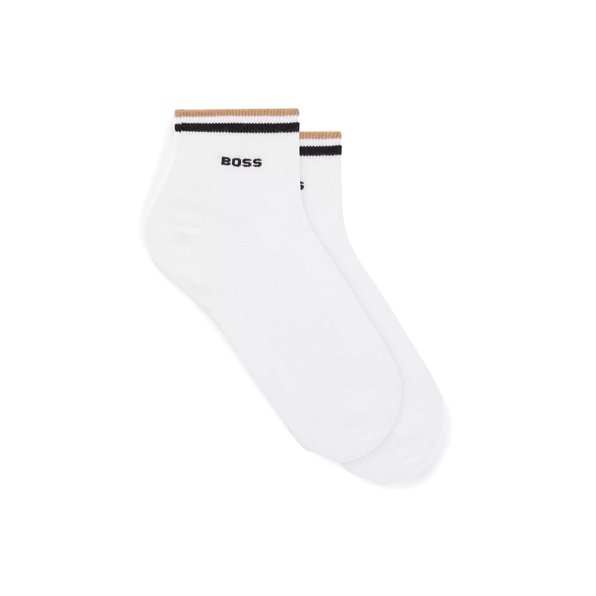 BOSS 2P SH Stripe CC Sock in White