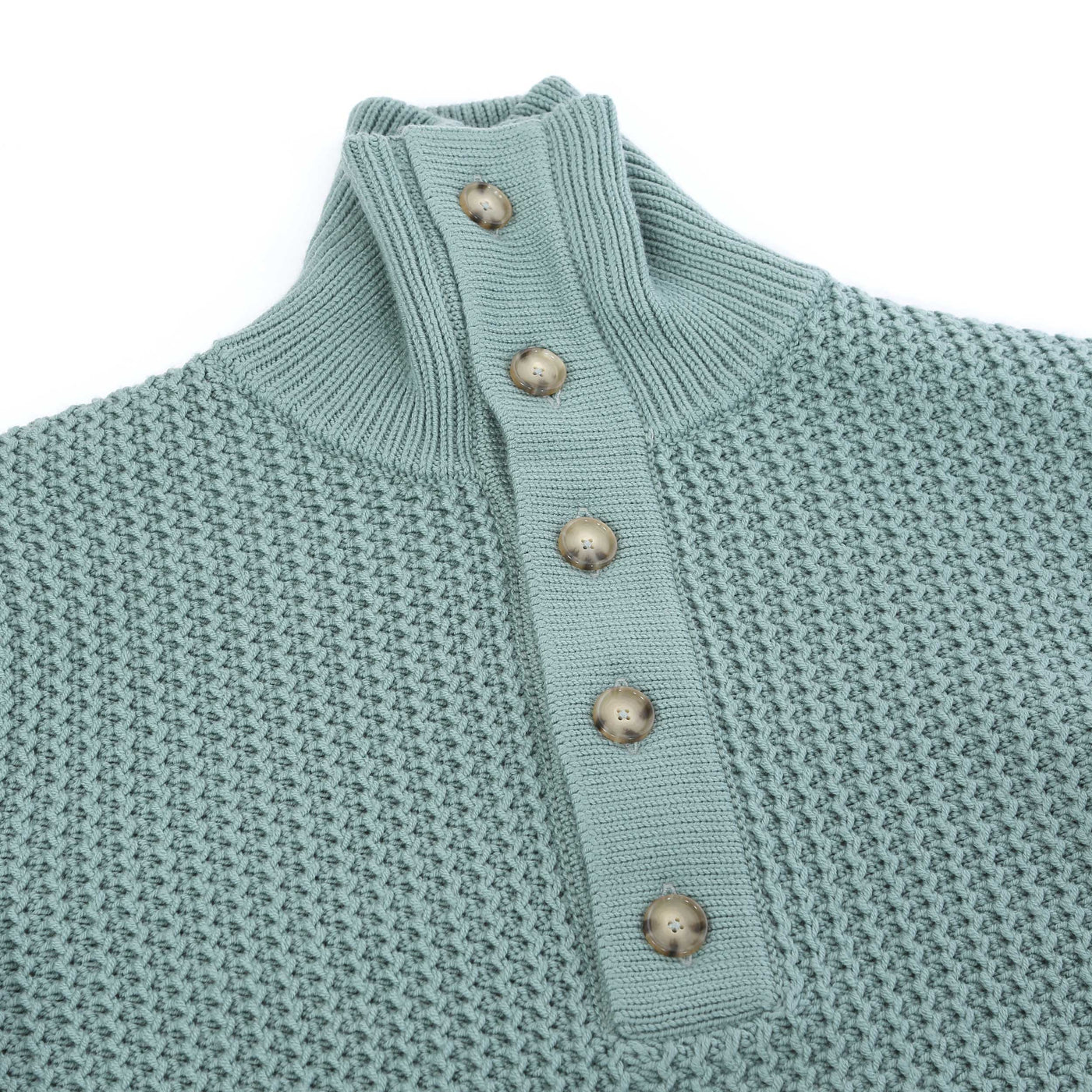 BOSS C Emaximo Knitwear in Pastel Green Placket