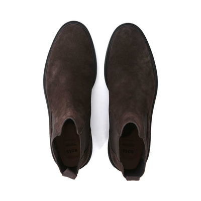 BOSS Calev Cheb sdfb Boot in Dark Brown top