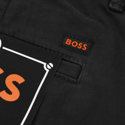 BOSS Chino Slim Chino in Black Logo