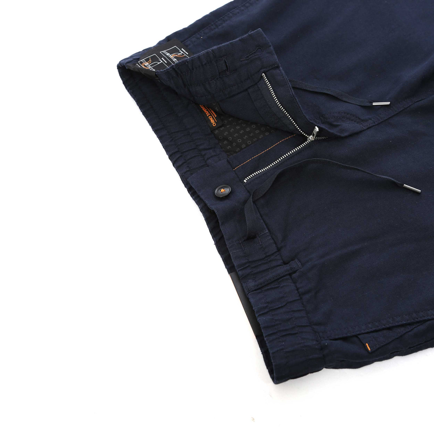 BOSS Chino Tapered DS 2 S Short in Navy Zip