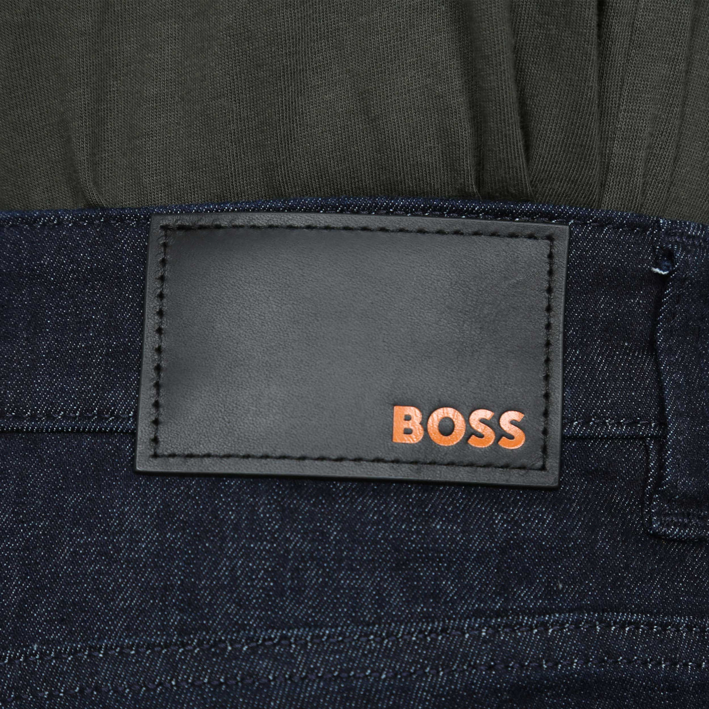 BOSS Delaware BC L P Jean in Dark Blue Denim Logo