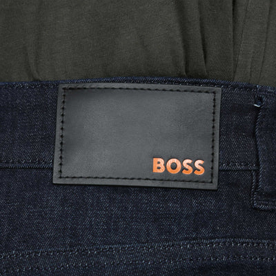 BOSS Delaware BC L P Jean in Dark Blue Denim Logo