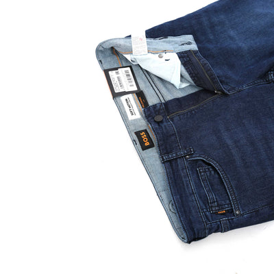 BOSS Delaware BO Jean in Dark Blue Denim Zip