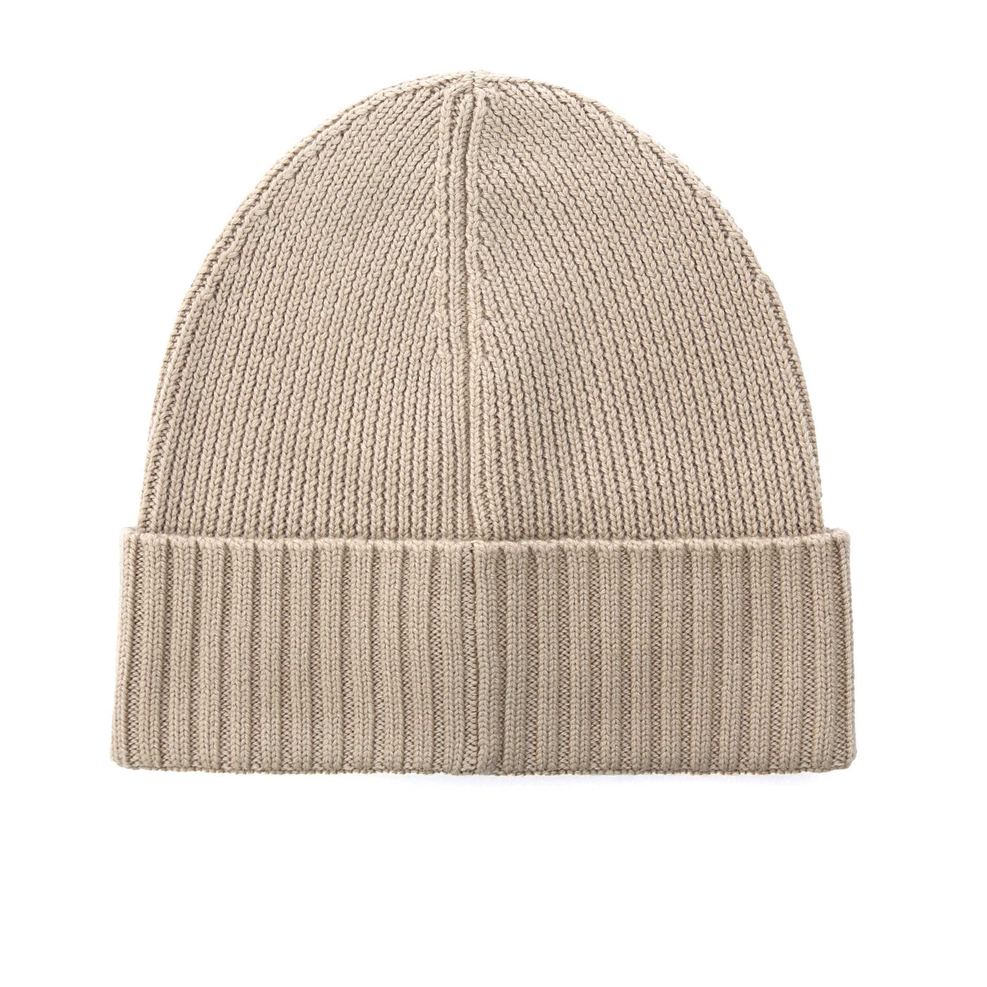 BOSS Fati Beanie Hat in Light Beige Back