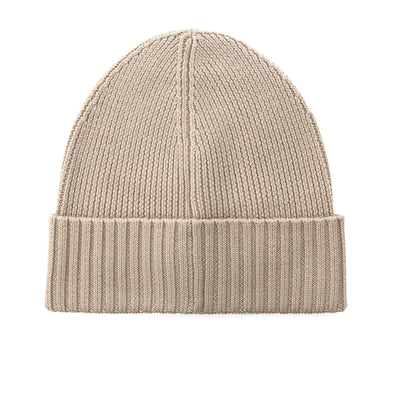 BOSS Fati Beanie Hat in Light Beige Back