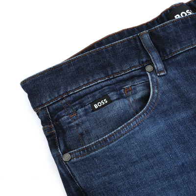 BOSS H-Delaware Jean in Mid Blue Denim Pocket