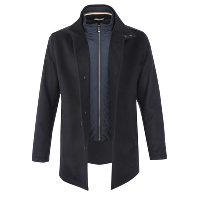 BOSS H Coxtan 234 Jacket in Navy Open Front