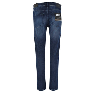 BOSS H Delaware Jean in Dark Blue Denim Back
