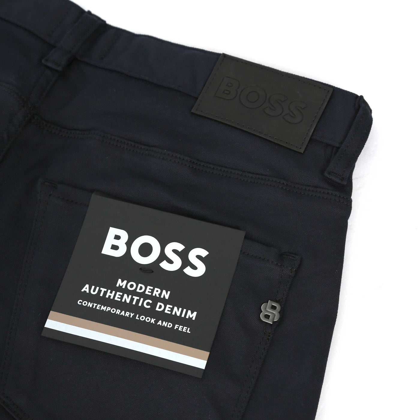 BOSS H Delaware NFS Jean in Navy Logo2