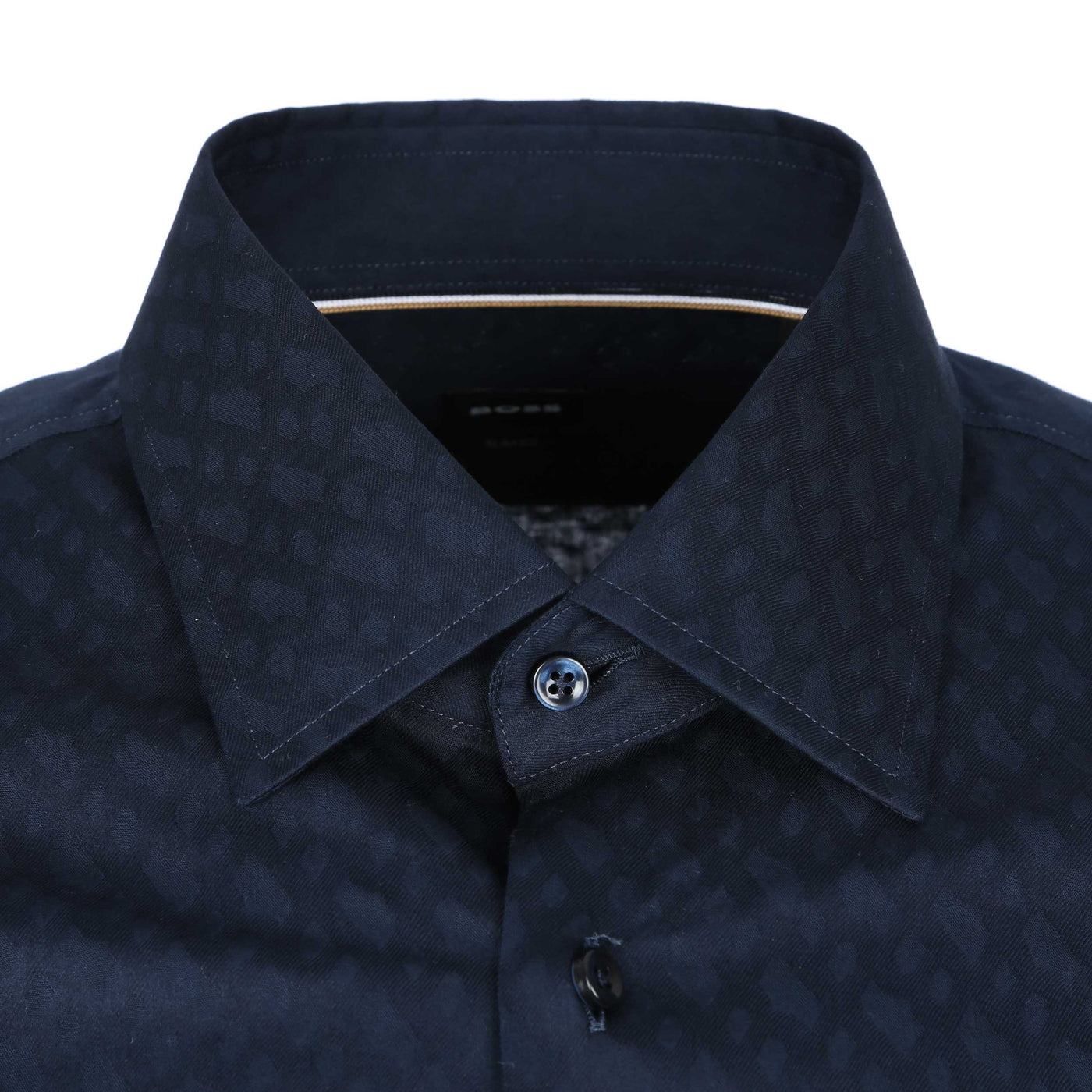 BOSS H Hank Kent C1 214 Shirt in Navy Collar