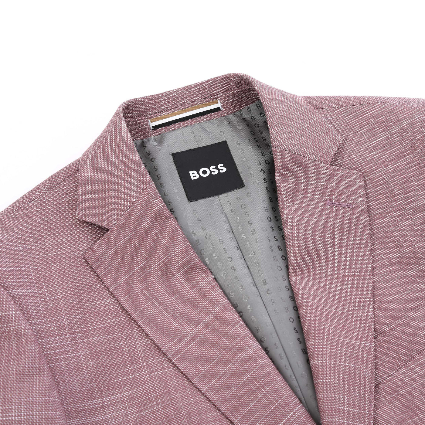 BOSS H Hutson 251 Jacket in Dark Pink Lapel