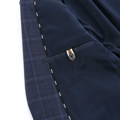 BOSS H Jasper MM C 224 Jacket in Navy Check Inside Pocket