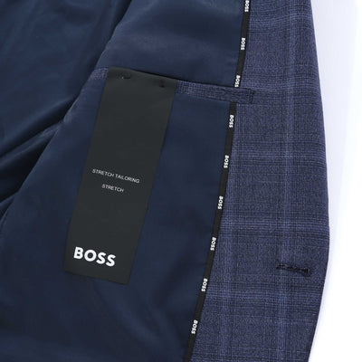 BOSS H Jasper MM C 224 Jacket in Navy Check Lining