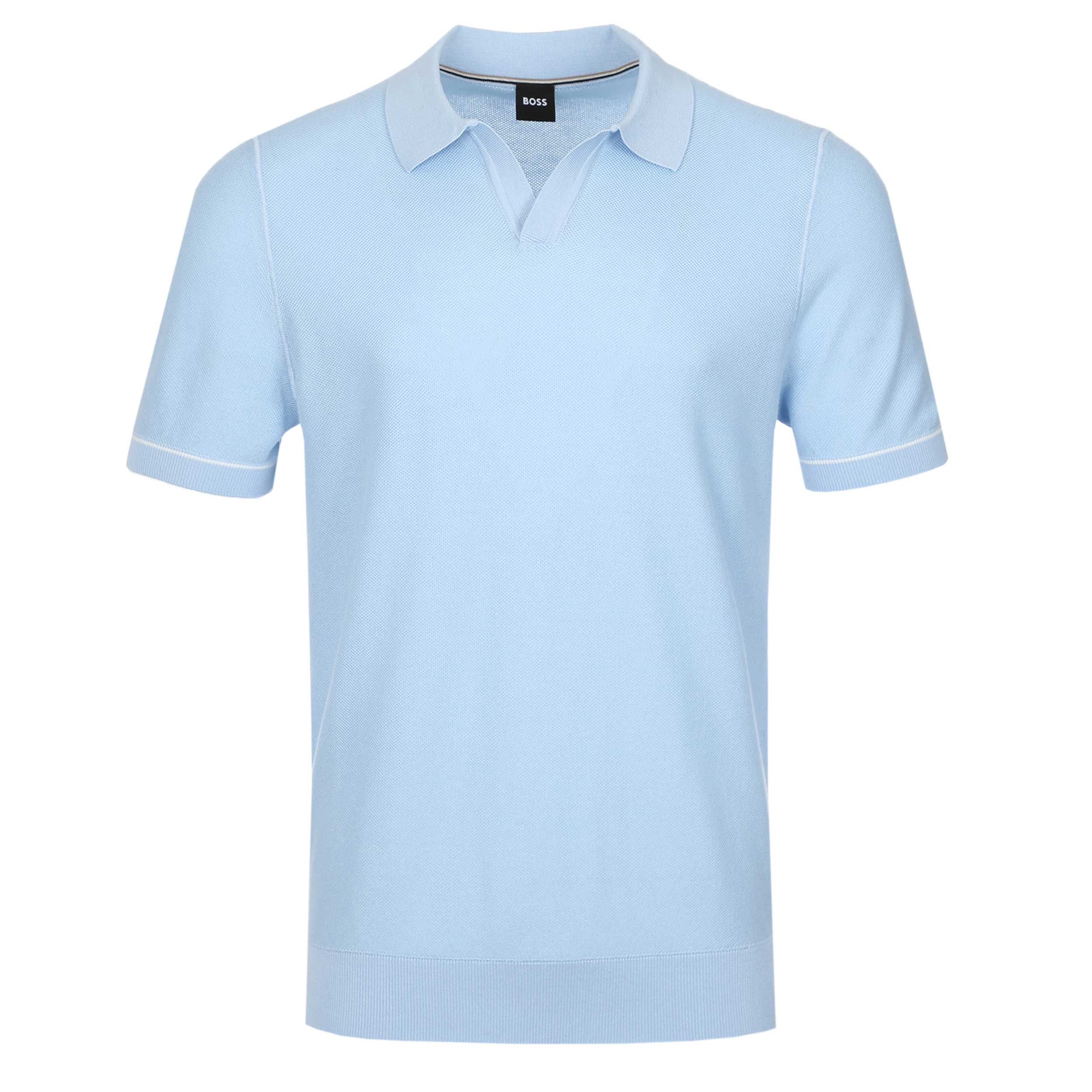 BOSS H Narciso Polo Shirt in Light Pastel Blue