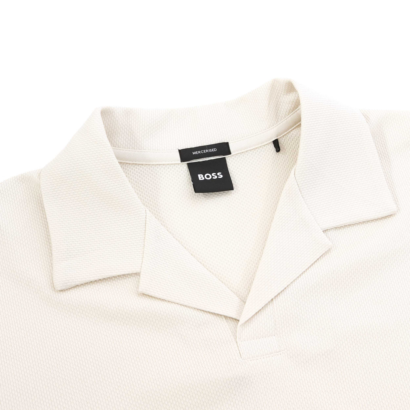 BOSS H Pye 18 Polo Shirt in Open White Collar