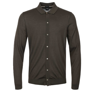 BOSS Helbert Knitwear in Khaki