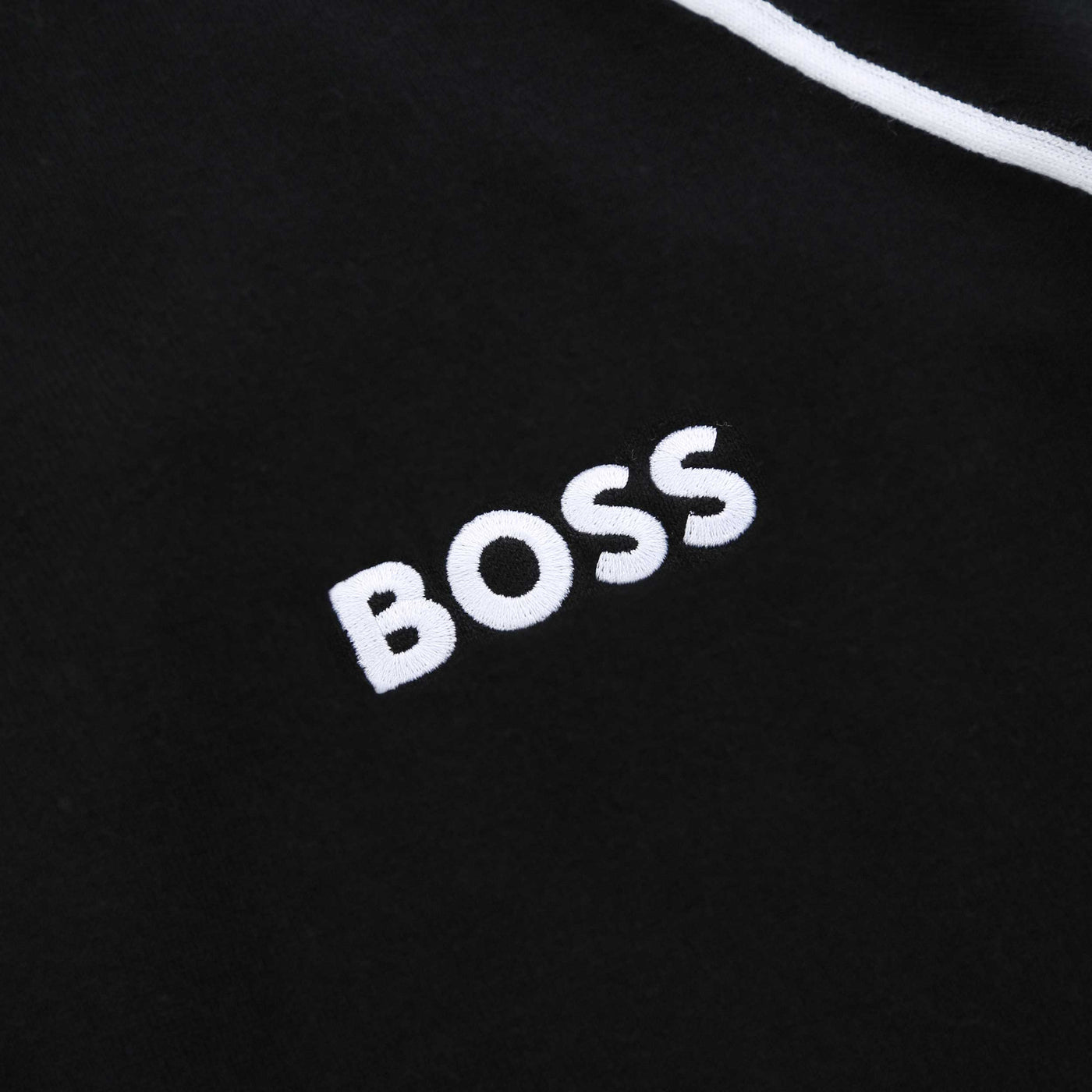 BOSS Hydro X FA24 Knitwear in Black Chest Logo