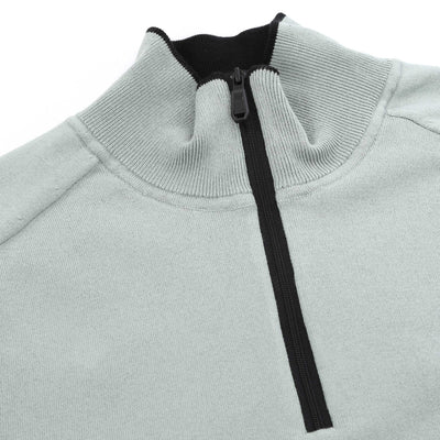 BOSS K_Hydro-X_1 Knitwear in Sage Placket