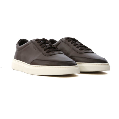 BOSS Kieran Tenn buox Trainer in Dark Brown Pair