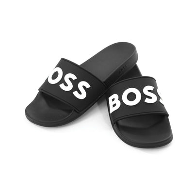 BOSS Kirk Slid rblg Slide in Black Pair