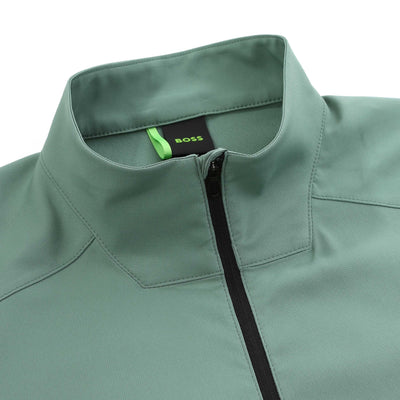 BOSS L CruiseLite FZ 1 Jacket in Open Green collar