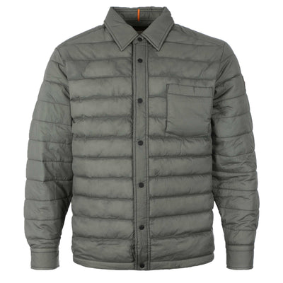 BOSS Lambizzo M Overshirt in Open Grey