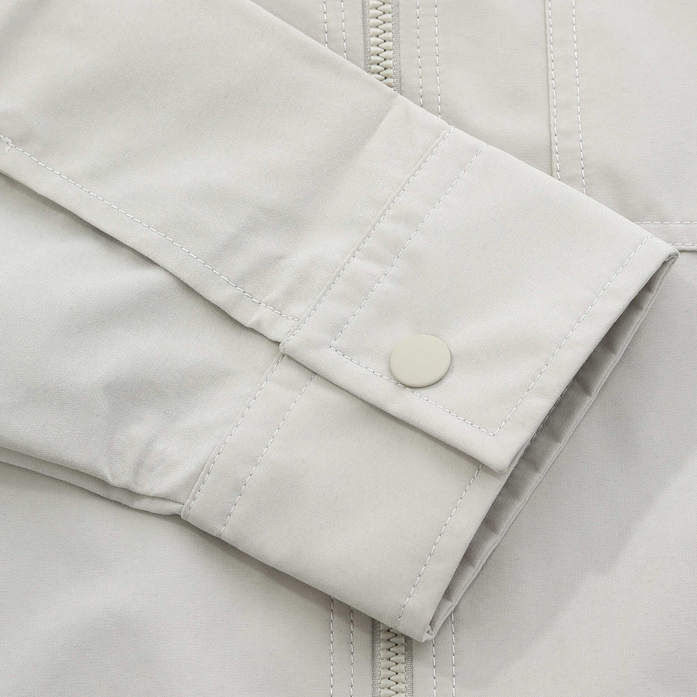 BOSS Lozzy M Overshirt in Beige cuff