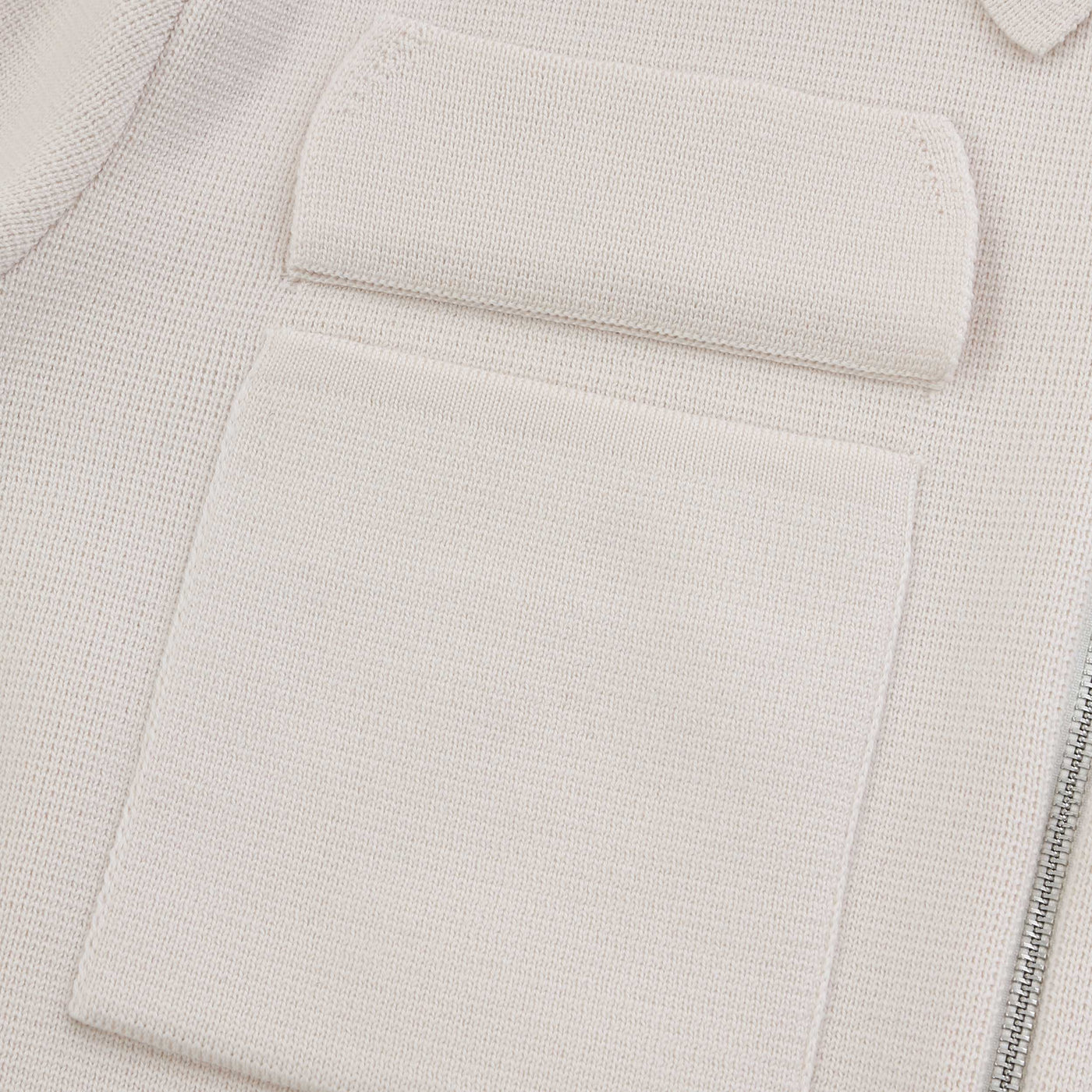 BOSS P Bellotto Knitwear in Open White Pocket