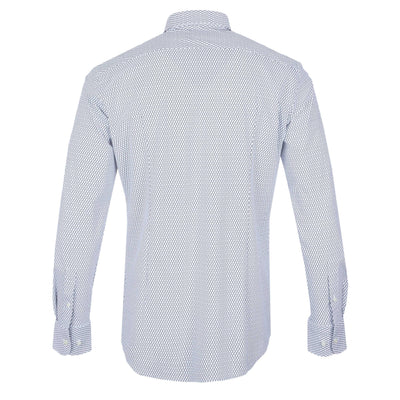 BOSS P Hank S Kent C1 222 Shirt in White Dark Blue back