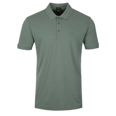 BOSS PL Mirror Paddy Polo Shirt in Open Green