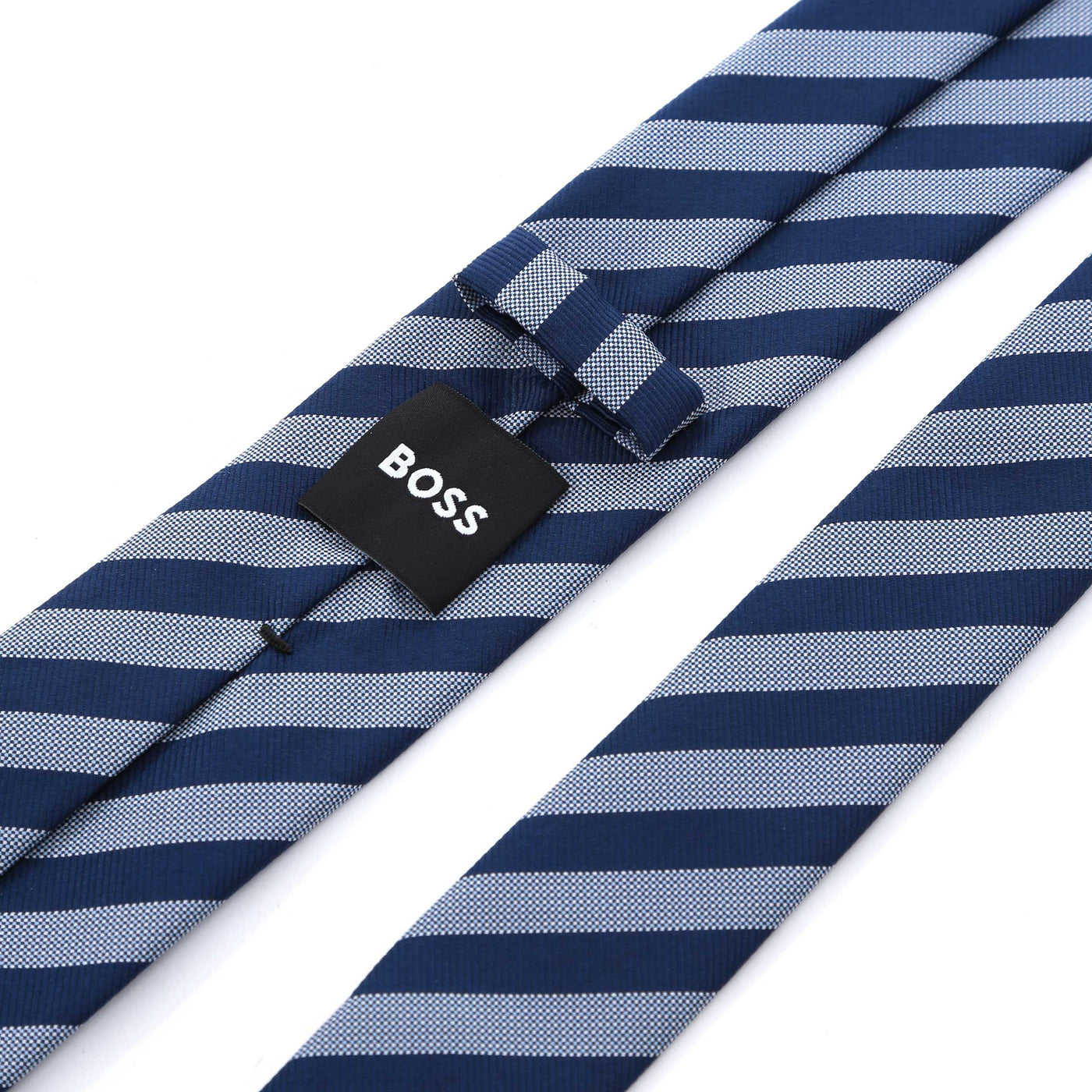 BOSS P Tie 6 cm Tie in Navy Stripe Back