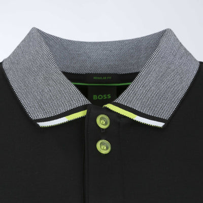 BOSS Paddy 1 Polo Shirt in Black Collar
