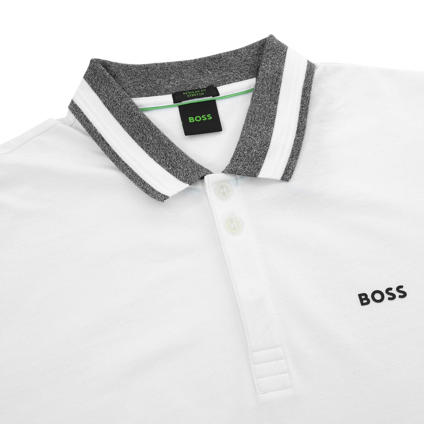 BOSS Paddy 1 Polo Shirt in White Collar