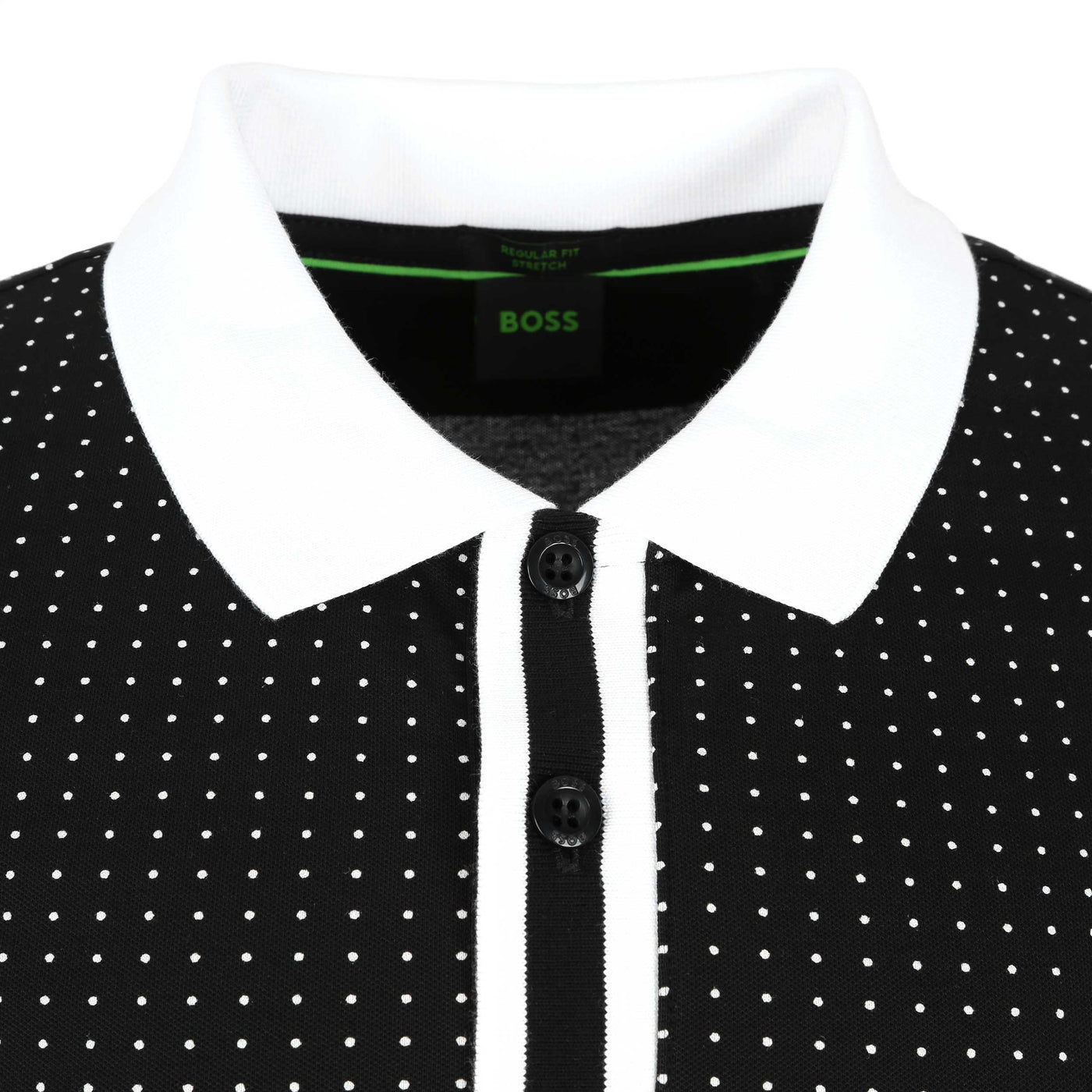 BOSS Paddy 5 Polo Shirt in Black Collar