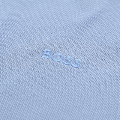 BOSS Paddy 8 Polo Shirt in Sky Blue Logo