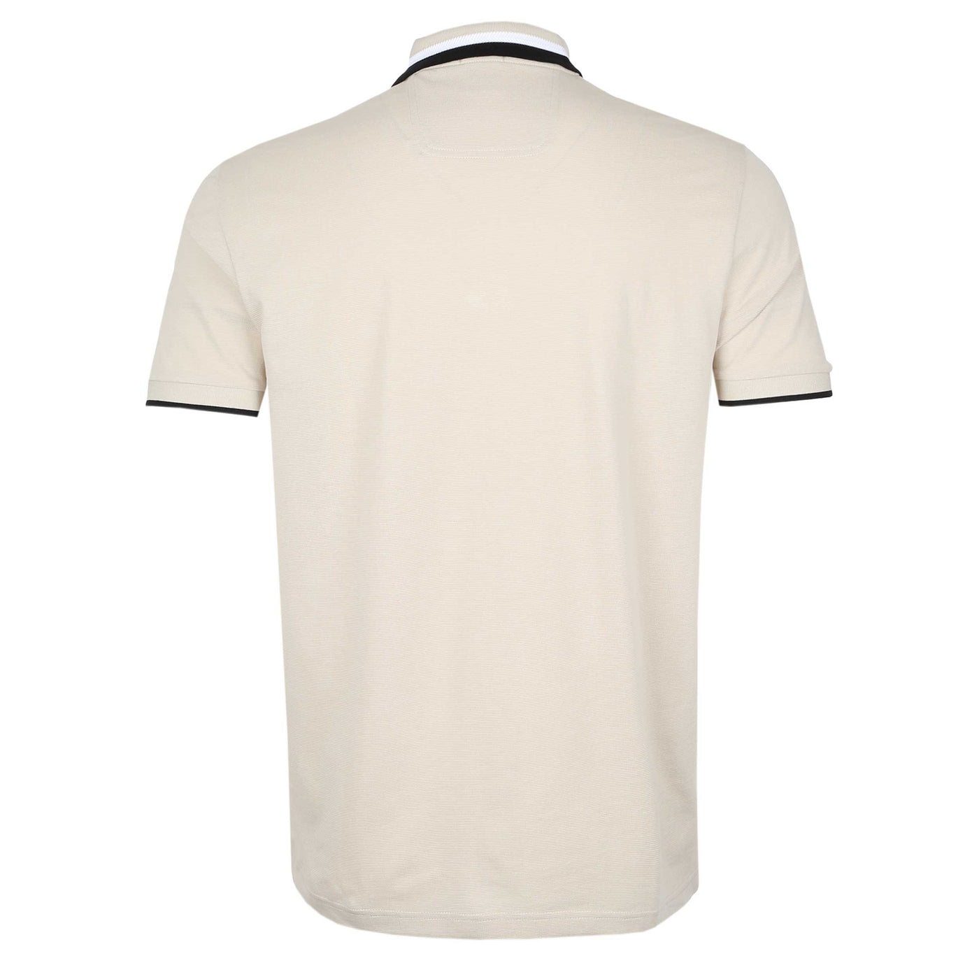 BOSS Paddy AP Heritage Polo Shirt in Beige Back
