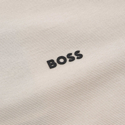 BOSS Paddy AP Heritage Polo Shirt in Beige Logo