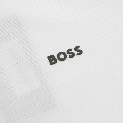 BOSS Paddy AP Heritage Polo Shirt in White Boss