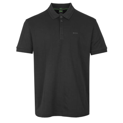 BOSS Paddy DropNeedle AC Polo Shirt in Black