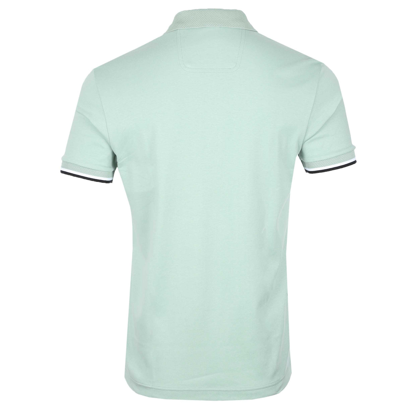 BOSS Paddy Lux Heritage Polo Shirt in Sage Back