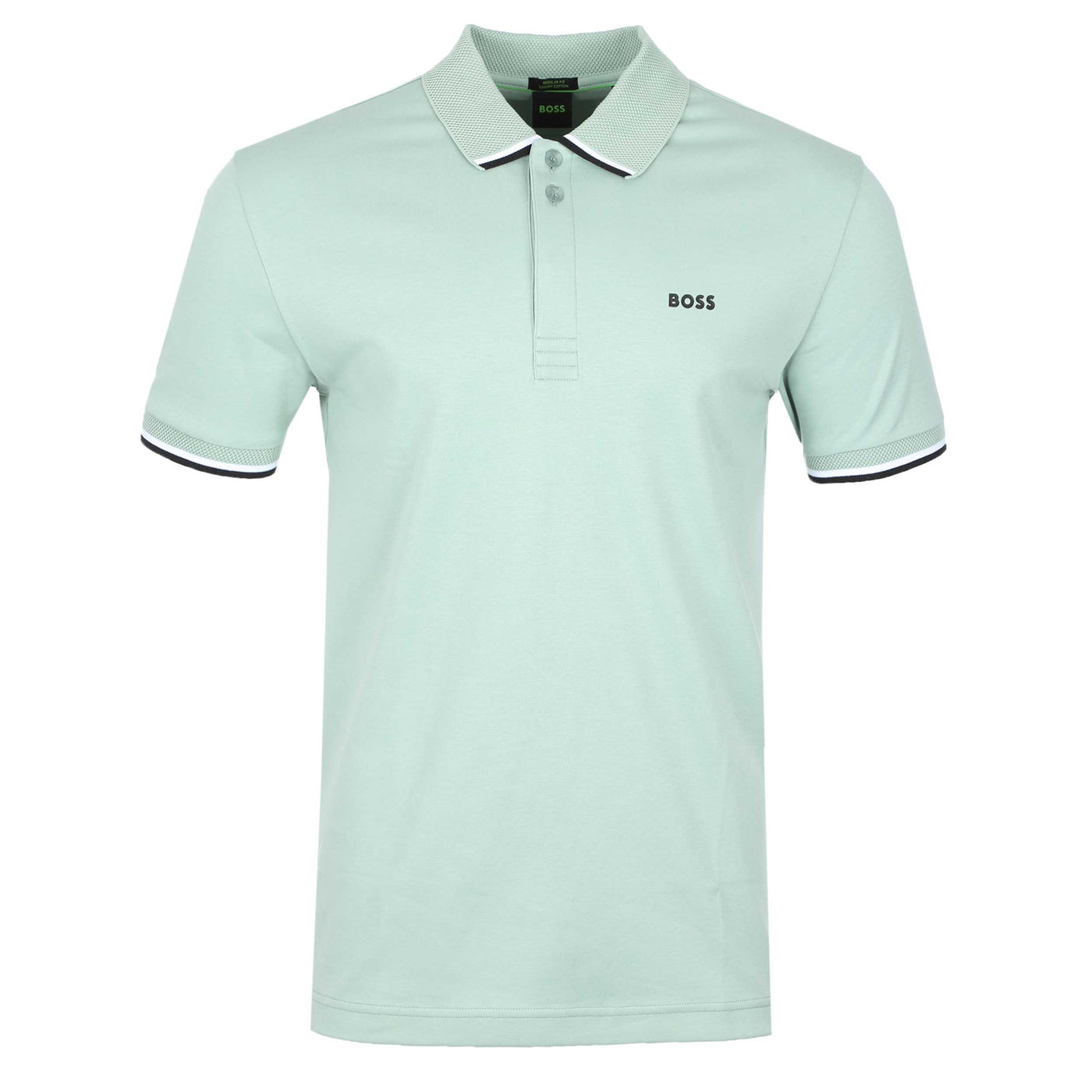 BOSS Paddy Lux Heritage Polo Shirt in Sage
