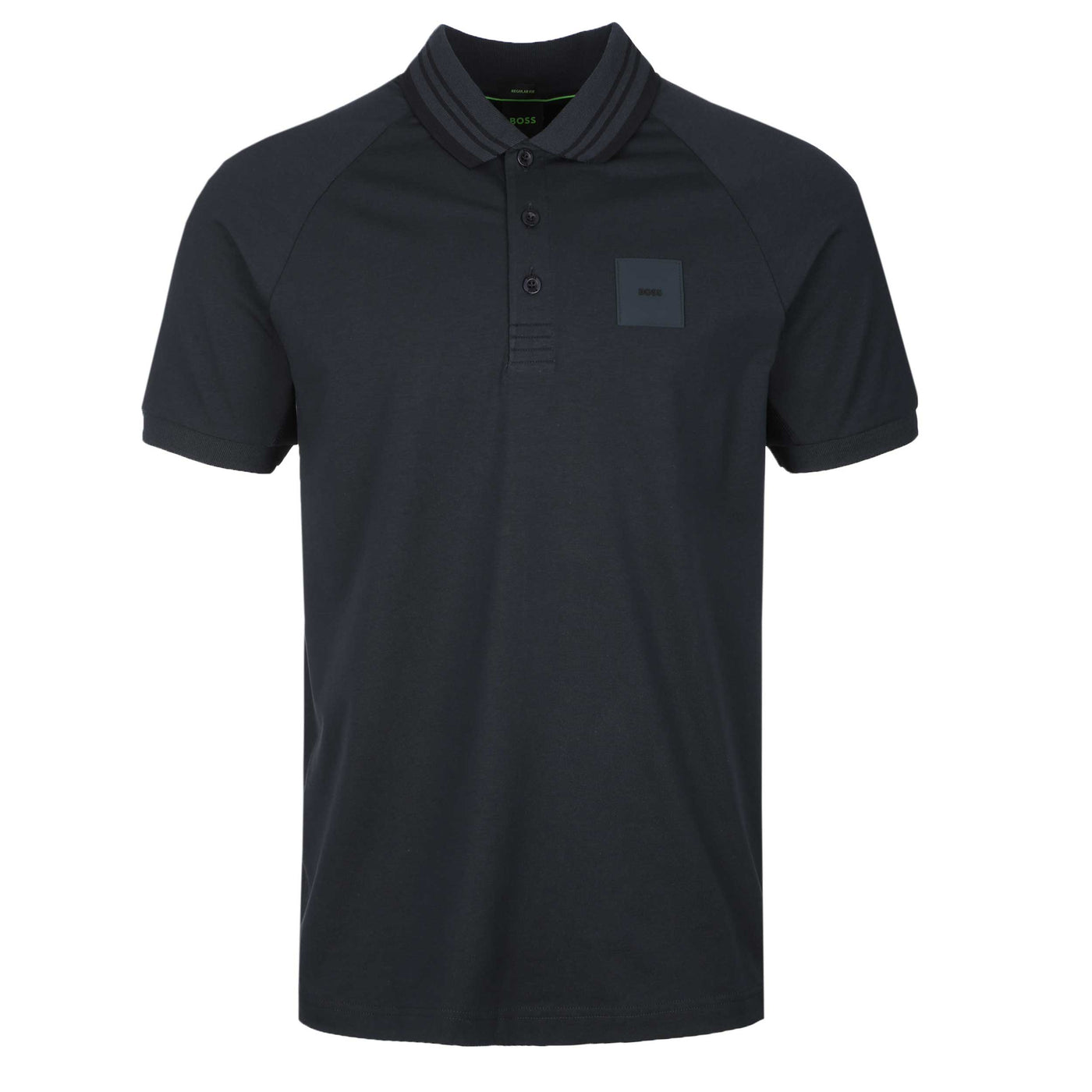BOSS Paddy Rib Polo Shirt in Dark Blue