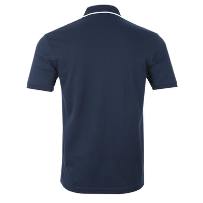 BOSS Passertip Polo Shirt in Navy Back