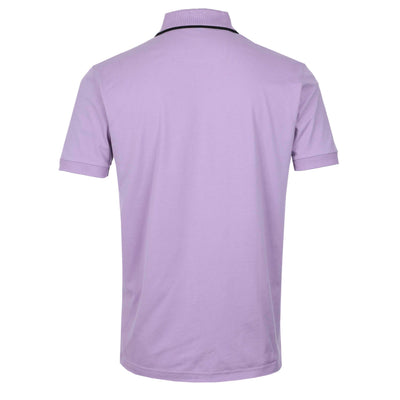 BOSS Philix Tape Polo Shirt in Light Purple Back