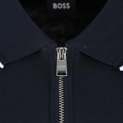 BOSS Polston 32 Polo Shirt in Navy Zip