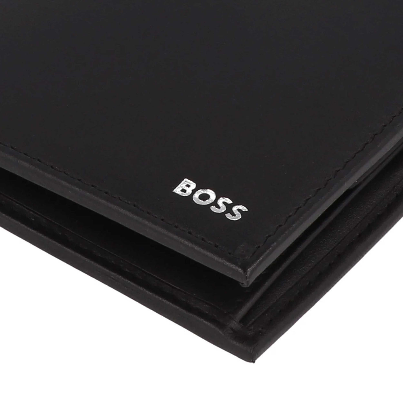 BOSS Randy 4cc Coin Wallet in Black Logo