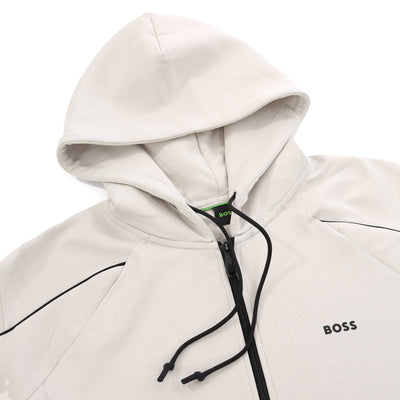 BOSS Saggy 1 Hoodie Sweat Top in Light Beige Hood